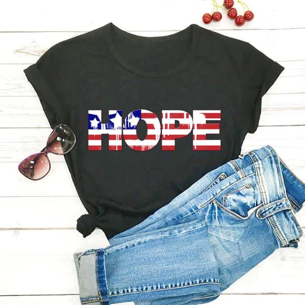 women's t-shirt hope american flag graphic print 4th of july 100%cotton women tshirt summer casual short sleeve holiday tee, White
women's t-shirt hope american flag graphic print 4th of july 100%cotton women tshirt summer casual short sleeve holiday tee, White