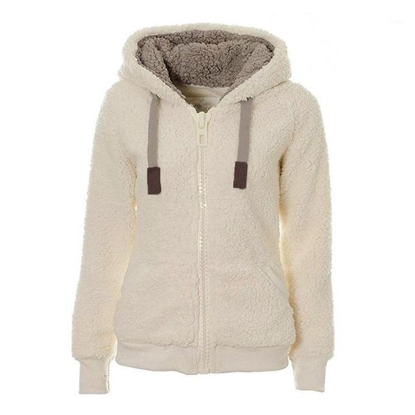 women's knits & tees winter fleece sweater fluffy thick hooded warm zipper cardigan women coat sherpa sweaters, White
women's knits & tees winter fleece sweater fluffy thick hooded warm zipper cardigan women coat sherpa sweaters, White