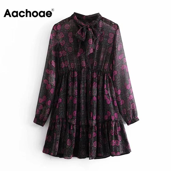 aachoae elegant print mini dress summer autumn bow neck boho floral chiffon dress lady casual long sleeve pleated dresses 210413, Black;gray
aachoae elegant print mini dress summer autumn bow neck boho floral chiffon dress lady casual long sleeve pleated dresses 210413, Black;gray