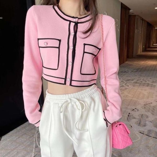 xiaoxiangfeng short cardigan coat women's spring and autumn 2021 latest retro hong kong style versatile thin knitted jackets, Black;brown
xiaoxiangfeng short cardigan coat women's spring and autumn 2021 latest retro hong kong style versatile thin knitted jackets, Black;brown