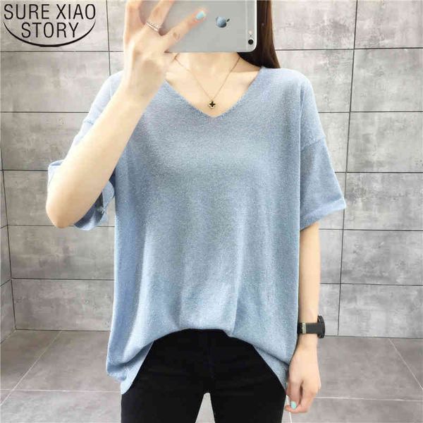 bright yarn v-neck bottoming shirt women blouse short sleeve long knitted blouses great stretch ladies 10353 210417, White
bright yarn v-neck bottoming shirt women blouse short sleeve long knitted blouses great stretch ladies 10353 210417, White