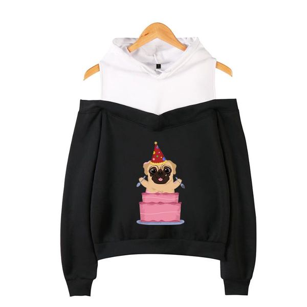 women's hoodies & sweatshirts pug 2d clothes 2021 k-pops printing women summer fashion hooded off-shoulder sweatshirt plus, Black
women's hoodies & sweatshirts pug 2d clothes 2021 k-pops printing women summer fashion hooded off-shoulder sweatshirt plus, Black