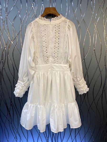 casual dresses 2021 spring runway dress women hollow out embroidery vintage buttons front long sleeve white green cotton, Black;gray
casual dresses 2021 spring runway dress women hollow out embroidery vintage buttons front long sleeve white green cotton, Black;gray
