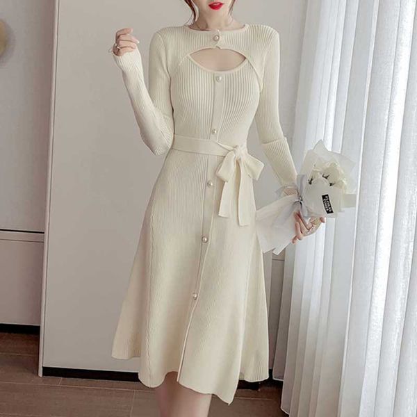 autumn and winter ladies club belt hollow dress slim temperament knitted long sleeve casual dresses, Black;gray
autumn and winter ladies club belt hollow dress slim temperament knitted long sleeve casual dresses, Black;gray