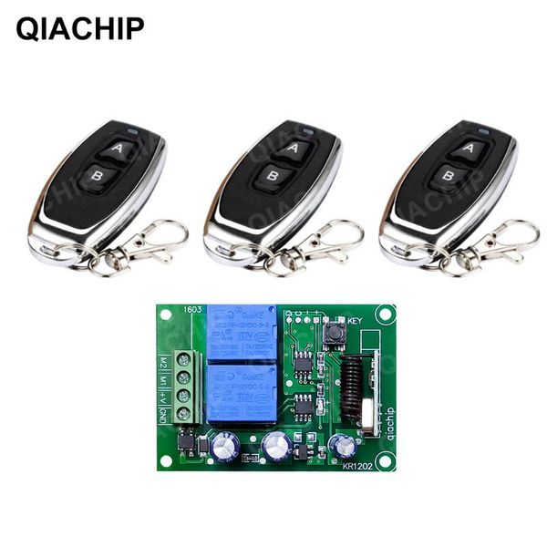 smart home control qiachip wireless remote switch 433mhz dc 12v rf relay receiver module for motor forward and reverse controller
smart home control qiachip wireless remote switch 433mhz dc 12v rf relay receiver module for motor forward and reverse controller