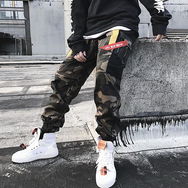 men's pants 2021 men hip hop camouflage streetwear ribbon loose joggers sweatpants multi-pockets male trousers clothing, Black
men's pants 2021 men hip hop camouflage streetwear ribbon loose joggers sweatpants multi-pockets male trousers clothing, Black