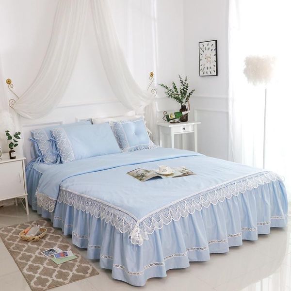 bedding sets blue lace princess wedding luxury set king size pure cotton bed skirt duvet cover bedspread pillowcase bedclothes
bedding sets blue lace princess wedding luxury set king size pure cotton bed skirt duvet cover bedspread pillowcase bedclothes