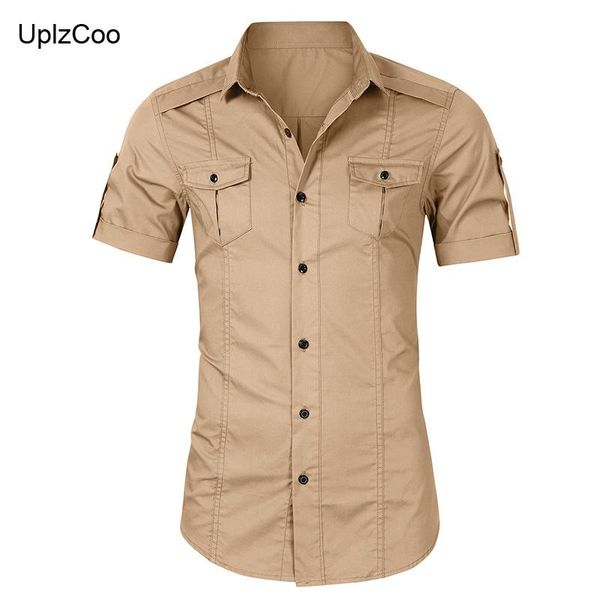 uplzcoo 2021 men shirt short sleeve summer tooling outdoor large size men's fashion brand fm054 casual shirts, White;black
uplzcoo 2021 men shirt short sleeve summer tooling outdoor large size men's fashion brand fm054 casual shirts, White;black