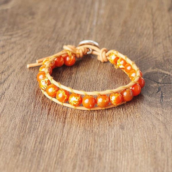 charm bracelets handmade women wrap leather & bangle chakra party jewelry gift 8mm stone beads strand boho bracelet, Golden;silver
charm bracelets handmade women wrap leather & bangle chakra party jewelry gift 8mm stone beads strand boho bracelet, Golden;silver