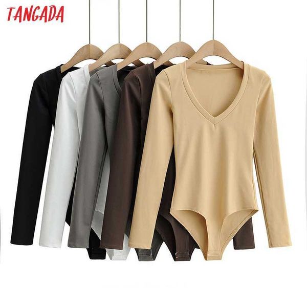 tangada fashion women solid v neck strethy bodyshirt shirt playsuit long sleevefemale 4p66 210609, Black;white
tangada fashion women solid v neck strethy bodyshirt shirt playsuit long sleevefemale 4p66 210609, Black;white