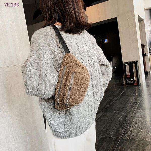 fashion crossbody bags for women lambs wool single shoulder cross chest bag cute plush ladies waist fluffy female handbags
fashion crossbody bags for women lambs wool single shoulder cross chest bag cute plush ladies waist fluffy female handbags