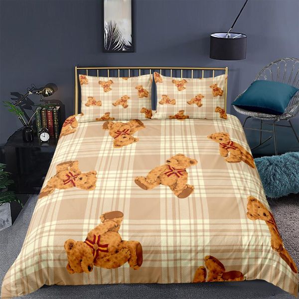 teddy bear print duvet cover sets cartoon bedding set for kids single double twin full king size cute bedclothes
teddy bear print duvet cover sets cartoon bedding set for kids single double twin full king size cute bedclothes