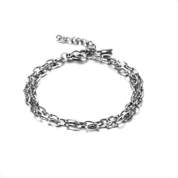 link, chain 2021 fashion stainless steel bracelet for men women friendship wedding jewelry gift, Black
link, chain 2021 fashion stainless steel bracelet for men women friendship wedding jewelry gift, Black