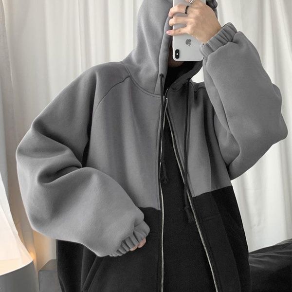 women's hoodies & sweatshirts colorblock jacket ladies winter korean loose baseball uniform plus velvet thick hooded sweater y2k e-gir, Black
women's hoodies & sweatshirts colorblock jacket ladies winter korean loose baseball uniform plus velvet thick hooded sweater y2k e-gir, Black