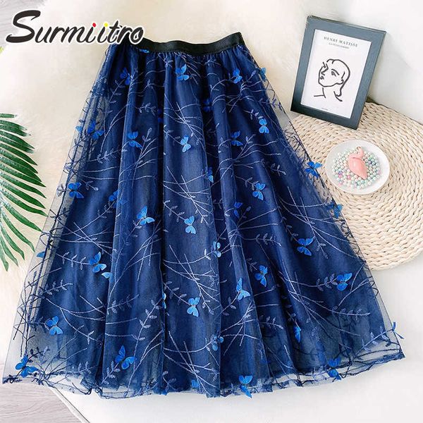 surmiitro fashion 3d butterfly summer midi long tulle skirt women korean style mid-length high waist a line skirt female 210712, Black
surmiitro fashion 3d butterfly summer midi long tulle skirt women korean style mid-length high waist a line skirt female 210712, Black