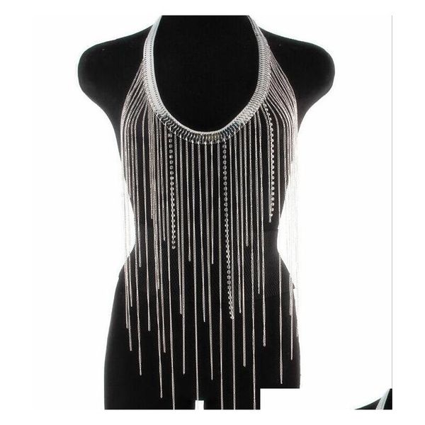 crystal bra slave harness body chain women rhinestone choker necklace long chain tassel bikini beach fashion jllpkm dayupshop, Silver
crystal bra slave harness body chain women rhinestone choker necklace long chain tassel bikini beach fashion jllpkm dayupshop, Silver