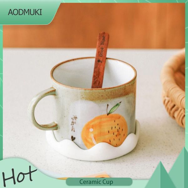 mugs 350ml japanese-style ceramic mug with cover cute creative hand-drawn fruit pattern drinking cup breakfast milk coffee home
mugs 350ml japanese-style ceramic mug with cover cute creative hand-drawn fruit pattern drinking cup breakfast milk coffee home