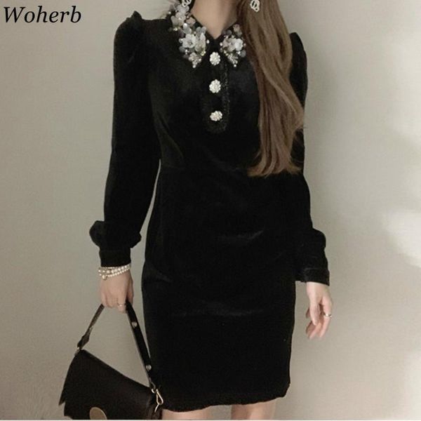 casual dresses woherb chic vintage midi dress heavy 3d embroidery floral puff sleeve high waist slim robe elegant bodycon velvet women, Black;gray
casual dresses woherb chic vintage midi dress heavy 3d embroidery floral puff sleeve high waist slim robe elegant bodycon velvet women, Black;gray