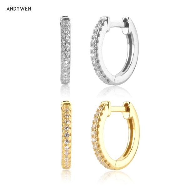 hoop & huggie andywen 925 sterling silver gold 9mm zircon luxury huggies clips women piercing hoops earring dangle charm jewelry gift, Golden;silver
hoop & huggie andywen 925 sterling silver gold 9mm zircon luxury huggies clips women piercing hoops earring dangle charm jewelry gift, Golden;silver