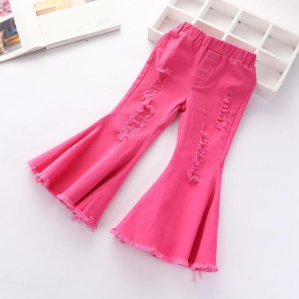 trousers girls' denim flared pants solid color simple casual foreign skinny stretch children's, Blue
trousers girls' denim flared pants solid color simple casual foreign skinny stretch children's, Blue