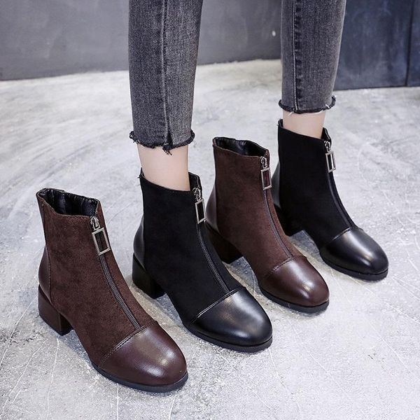 boots nice black brown western ankle women pu leather high heel booties heels short motorcycle shoes for 563
boots nice black brown western ankle women pu leather high heel booties heels short motorcycle shoes for 563