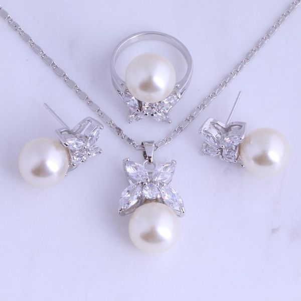earrings & necklace love monologue white imitation pearl cubic zirconia round silver color jewelry sets for wedding h0286
earrings & necklace love monologue white imitation pearl cubic zirconia round silver color jewelry sets for wedding h0286