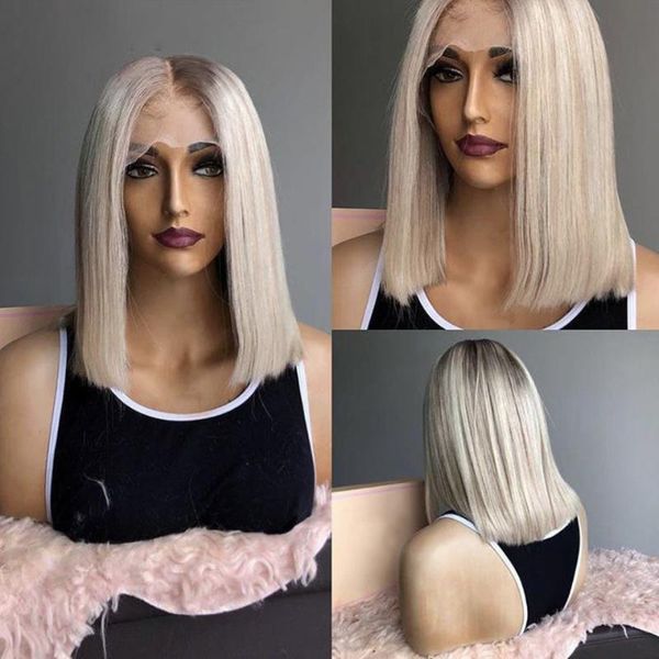 medium bob 180% density transparent highlight ombre light ash blonde 13x4 lace front human hair wig with babyhair can permed dye wigs, Black;brown
medium bob 180% density transparent highlight ombre light ash blonde 13x4 lace front human hair wig with babyhair can permed dye wigs, Black;brown