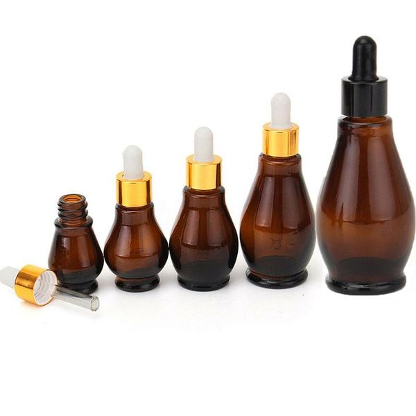 5pcs 10ml/20ml/30ml/50ml/100ml empty amber glass gourd dropper bottles essential oil pipette refillable containers storage & ja jars
5pcs 10ml/20ml/30ml/50ml/100ml empty amber glass gourd dropper bottles essential oil pipette refillable containers storage & ja jars