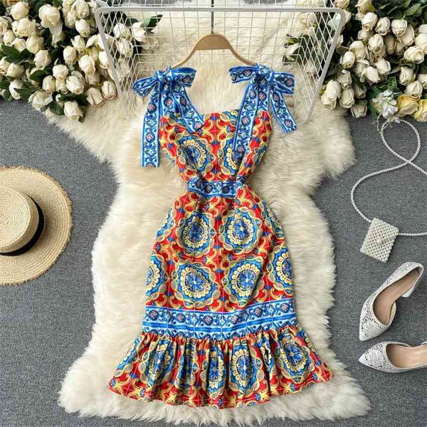 women's fashion summer retro printed sleeveless package hip dress korean clothes elegant vestidos s065 210527, Black;gray
women's fashion summer retro printed sleeveless package hip dress korean clothes elegant vestidos s065 210527, Black;gray