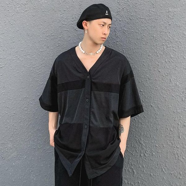 men's casual shirts men streetwear hip hop loose oversize short sleeve baseball shirt cardigan male japan harajuku korean style man, White;black
men's casual shirts men streetwear hip hop loose oversize short sleeve baseball shirt cardigan male japan harajuku korean style man, White;black
