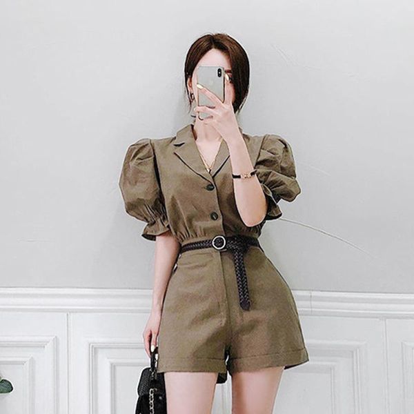 women's jumpsuits & rompers arrival fashion summer women elegant vintage puff sleeve office lady temperament casual simple short, Black;white
women's jumpsuits & rompers arrival fashion summer women elegant vintage puff sleeve office lady temperament casual simple short, Black;white