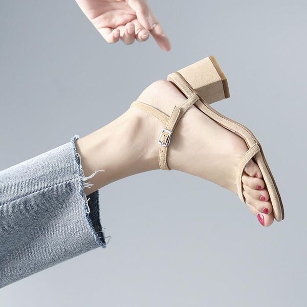 women's summer concise buckle square high heels sandal sheep suede black apricot ladies heel sandals shoes woman
women's summer concise buckle square high heels sandal sheep suede black apricot ladies heel sandals shoes woman