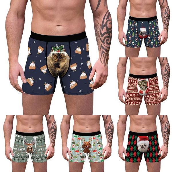 underpants christmas mens boxer briefs with loose tight waist underwears cartoon puppy pattern celebrate the holiday spring clothing, Black;white
underpants christmas mens boxer briefs with loose tight waist underwears cartoon puppy pattern celebrate the holiday spring clothing, Black;white