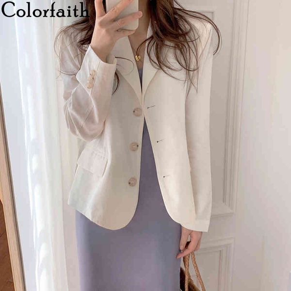 colorfaith new autumn winter women's blazers buttons pockets jackets elegant vintage oversize office lady wild jk3115 210413, White;black
colorfaith new autumn winter women's blazers buttons pockets jackets elegant vintage oversize office lady wild jk3115 210413, White;black