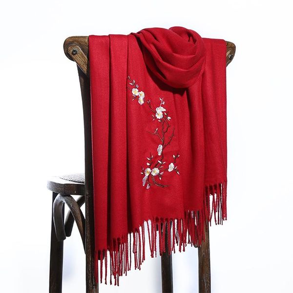 scarves winter scarf for women vintage embroidery thick warm cashmere shawls and wraps pashmina ladies bandana echarpe muffler, Blue;gray
scarves winter scarf for women vintage embroidery thick warm cashmere shawls and wraps pashmina ladies bandana echarpe muffler, Blue;gray