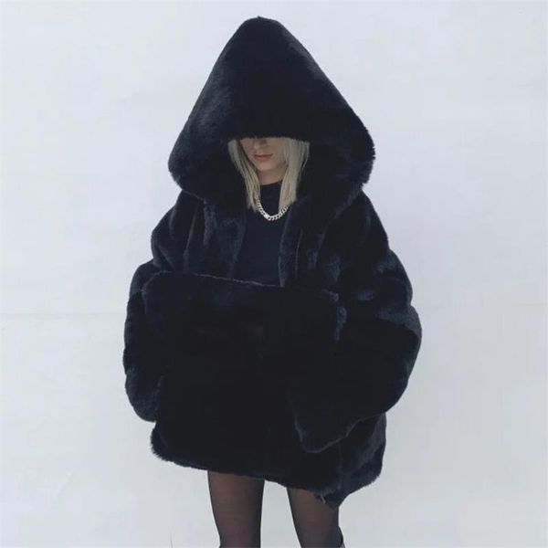 women's fur & faux women gothic black soft hooded coat winter furry luxury fake jacket female thick
women's fur & faux women gothic black soft hooded coat winter furry luxury fake jacket female thick