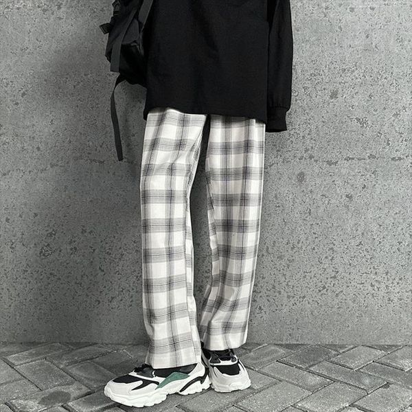 hybskr casual loose straight trousers women pant woman fashion harajuku style male black white plaid
hybskr casual loose straight trousers women pant woman fashion harajuku style male black white plaid