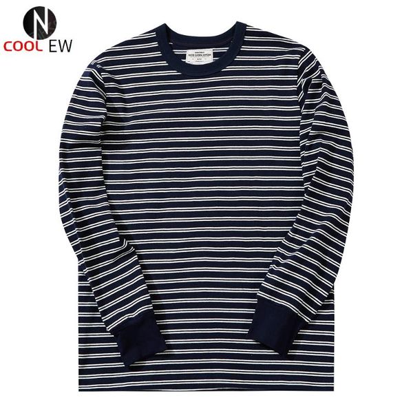 men's t-shirts horizontal stripes long sleeve t-shirt mens casual striped loose crew neck pinstripe cotton tee men, White;black
men's t-shirts horizontal stripes long sleeve t-shirt mens casual striped loose crew neck pinstripe cotton tee men, White;black