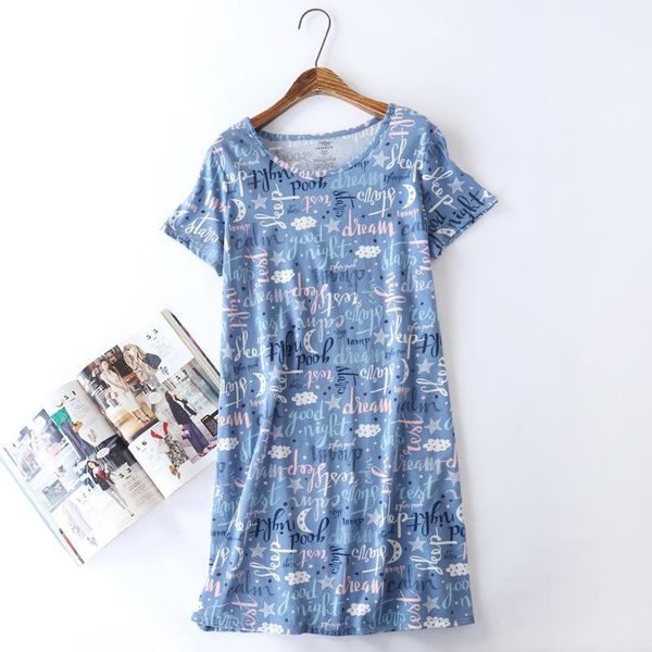 women's sleepwear letter print women nightgown short sleeve sleep shirt casual nightdress round collar loose nightshirt home wear gown, Black;red
women's sleepwear letter print women nightgown short sleeve sleep shirt casual nightdress round collar loose nightshirt home wear gown, Black;red