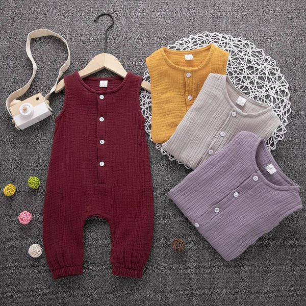 jumpsuits summer born infant baby boys girls rompers playsuits onepiece cotton linen muslin sleeveless toddler clothing, Blue
jumpsuits summer born infant baby boys girls rompers playsuits onepiece cotton linen muslin sleeveless toddler clothing, Blue