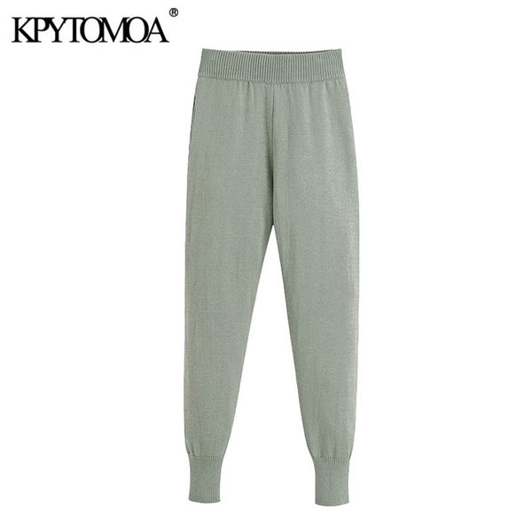 women fashion lien knitted pants vintage elastic waist side pockets female ankle trousers pantalones mujer 210416, Black;white
women fashion lien knitted pants vintage elastic waist side pockets female ankle trousers pantalones mujer 210416, Black;white