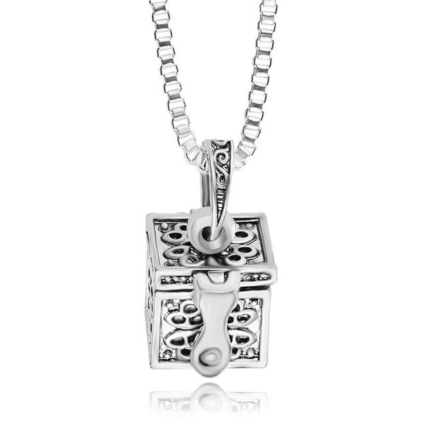 pendant necklaces cuboid prayer animal box keepsake necklace memorial jewelry, Silver
pendant necklaces cuboid prayer animal box keepsake necklace memorial jewelry, Silver