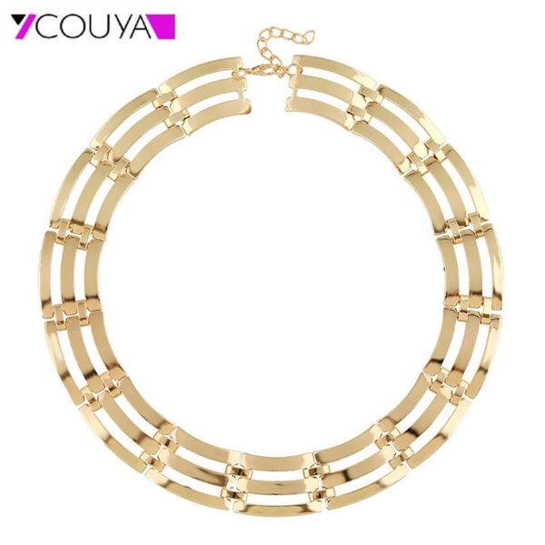 fashion women's elegant collar gold color necklace polishing short clavicle chain choker shiny women jewelry chokers, Golden;silver
fashion women's elegant collar gold color necklace polishing short clavicle chain choker shiny women jewelry chokers, Golden;silver