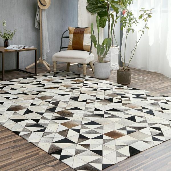 carpets nordic style pure cowhide carpet geometric jigsaw rug living room bedroom tea table handmade splice
carpets nordic style pure cowhide carpet geometric jigsaw rug living room bedroom tea table handmade splice