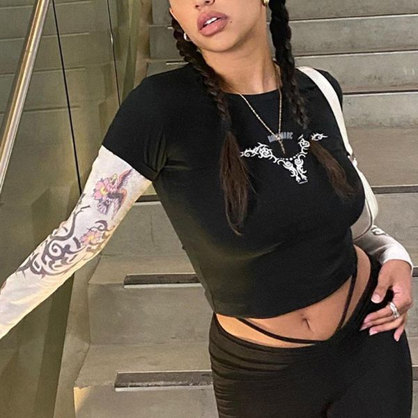 women's t-shirt gothic crop long-sleeve slim t shirt autumn clothes women 2021 goth e-girl tshirts streetwear fashion y2k printed 90s, White
women's t-shirt gothic crop long-sleeve slim t shirt autumn clothes women 2021 goth e-girl tshirts streetwear fashion y2k printed 90s, White