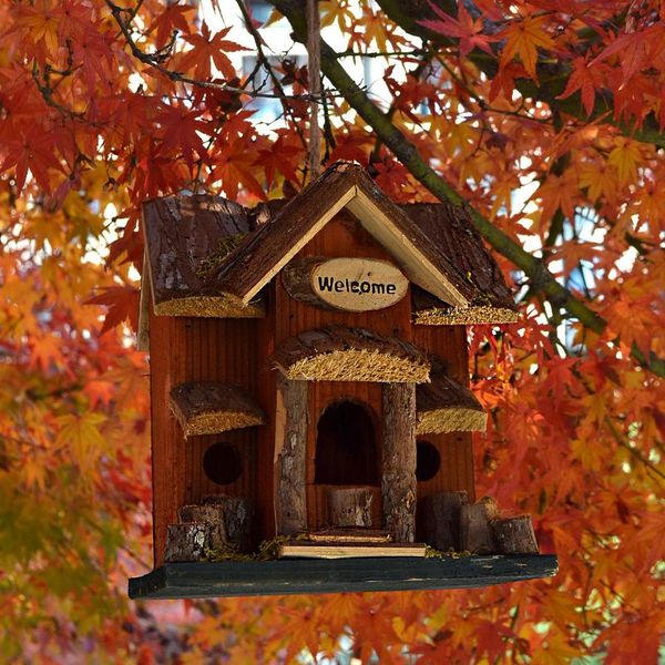 bird cages outdoor original ecological courtyard solid wood bird's nest house villa landscaping hanging decoration
bird cages outdoor original ecological courtyard solid wood bird's nest house villa landscaping hanging decoration