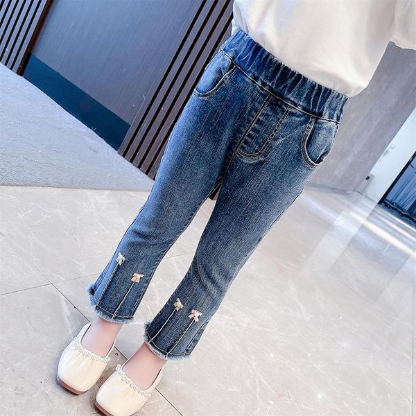 jeans girls 2021 autumn bow-knot tassel kids pants outdoor soft comfortable fashion children casual trousers infant clothing, Blue
jeans girls 2021 autumn bow-knot tassel kids pants outdoor soft comfortable fashion children casual trousers infant clothing, Blue