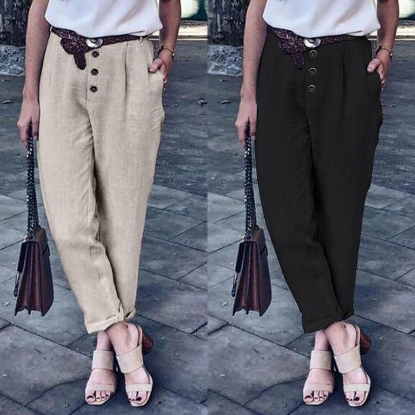women's pants & capris plus size harem 2022 cotton trousers fashion button turnip female mid wasit long pantalons casual palazzo, Black;white
women's pants & capris plus size harem 2022 cotton trousers fashion button turnip female mid wasit long pantalons casual palazzo, Black;white