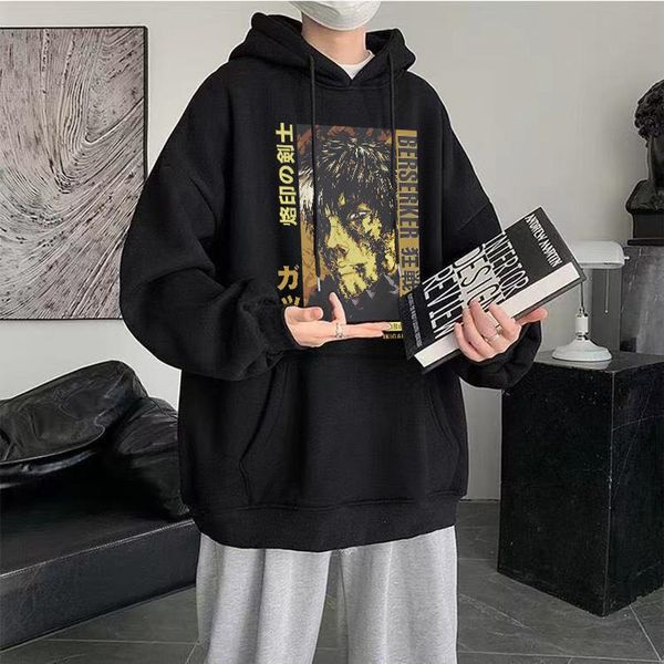 men's hoodies & sweatshirts harajuku pullover berserk print anime sweartshirt graphic sportswear guts aesthetic cosplay tracksuit clo, Black
men's hoodies & sweatshirts harajuku pullover berserk print anime sweartshirt graphic sportswear guts aesthetic cosplay tracksuit clo, Black