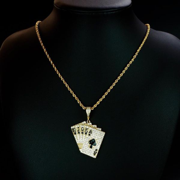 pendant necklaces fashion trend necklace inlaid exaggerated neutral poker, Silver
pendant necklaces fashion trend necklace inlaid exaggerated neutral poker, Silver